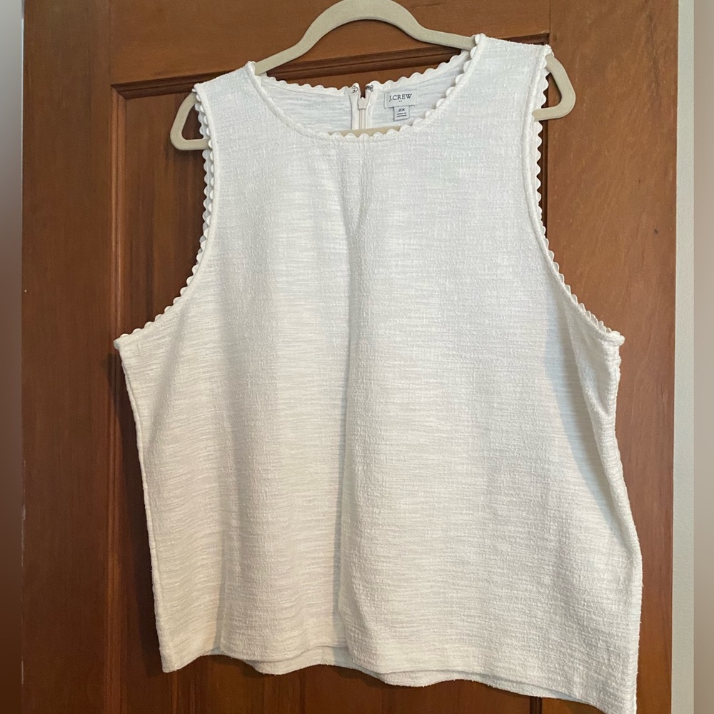 J.Crew Shell with Scalloped Edges, New with Tags!